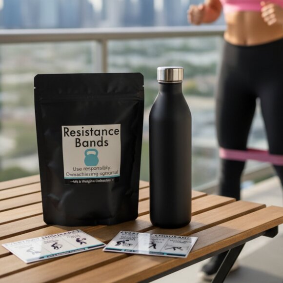 Everyday Endurance Resistance Band Kit – Resistance Bands + Witty Workout Magnet - Picture 11 of 12